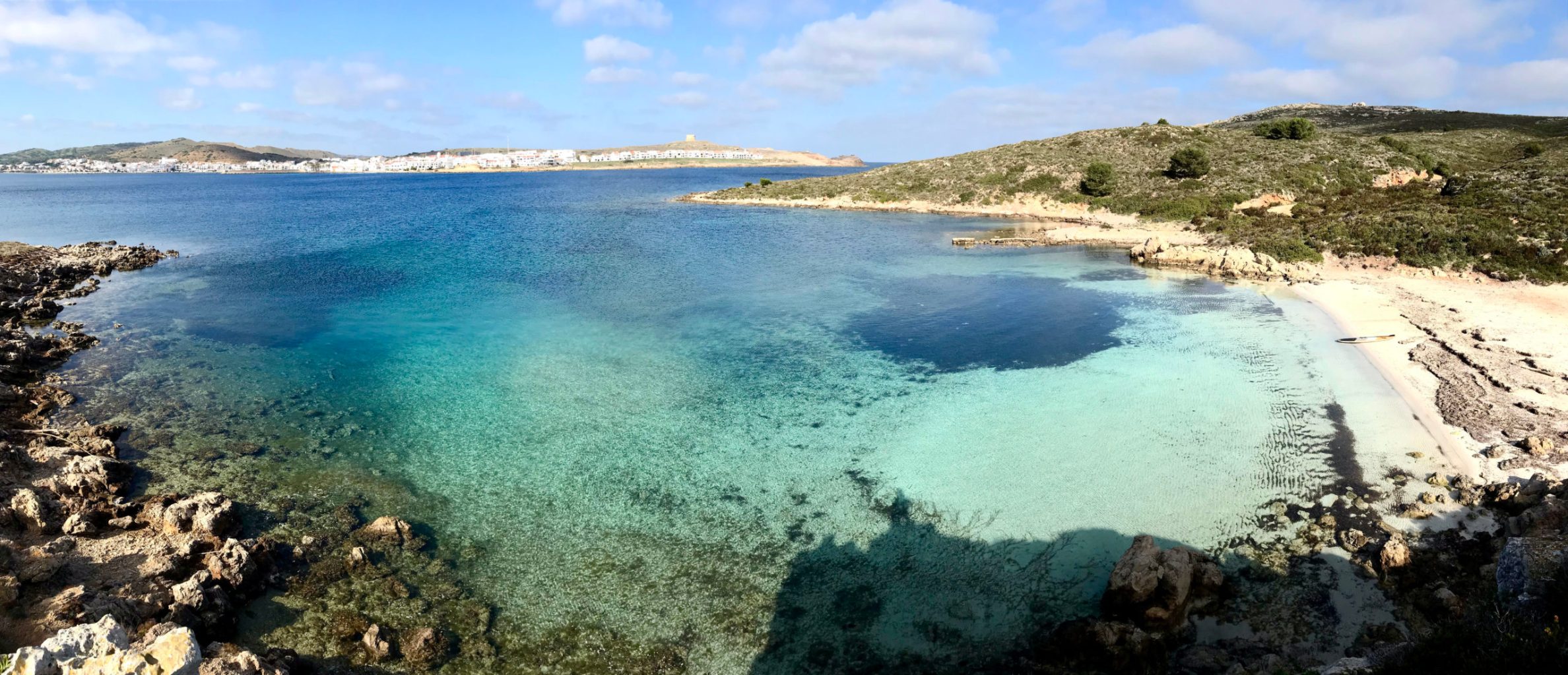 Playa S'Arenalet en la bahía de Fornells