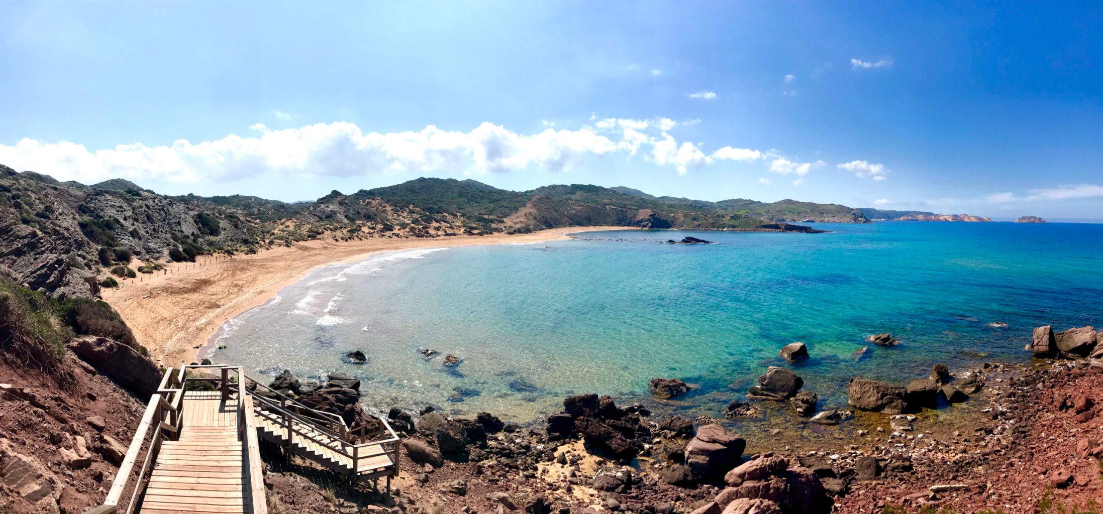 Playa virgen en Menorca