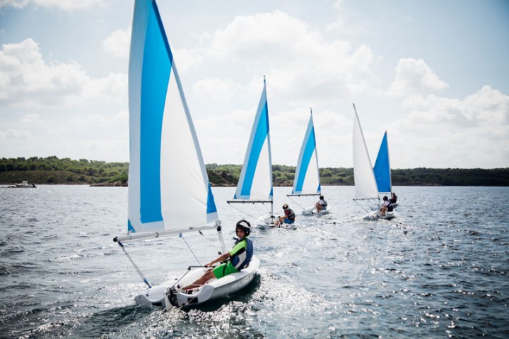 a small boat in a body of water