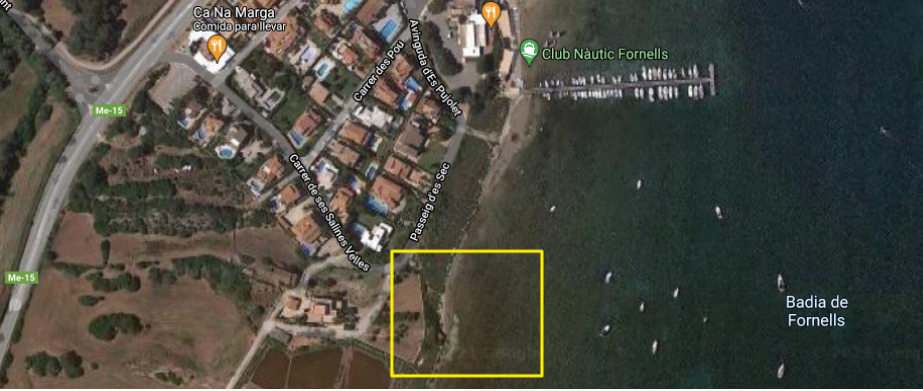 fornells kitesurf map